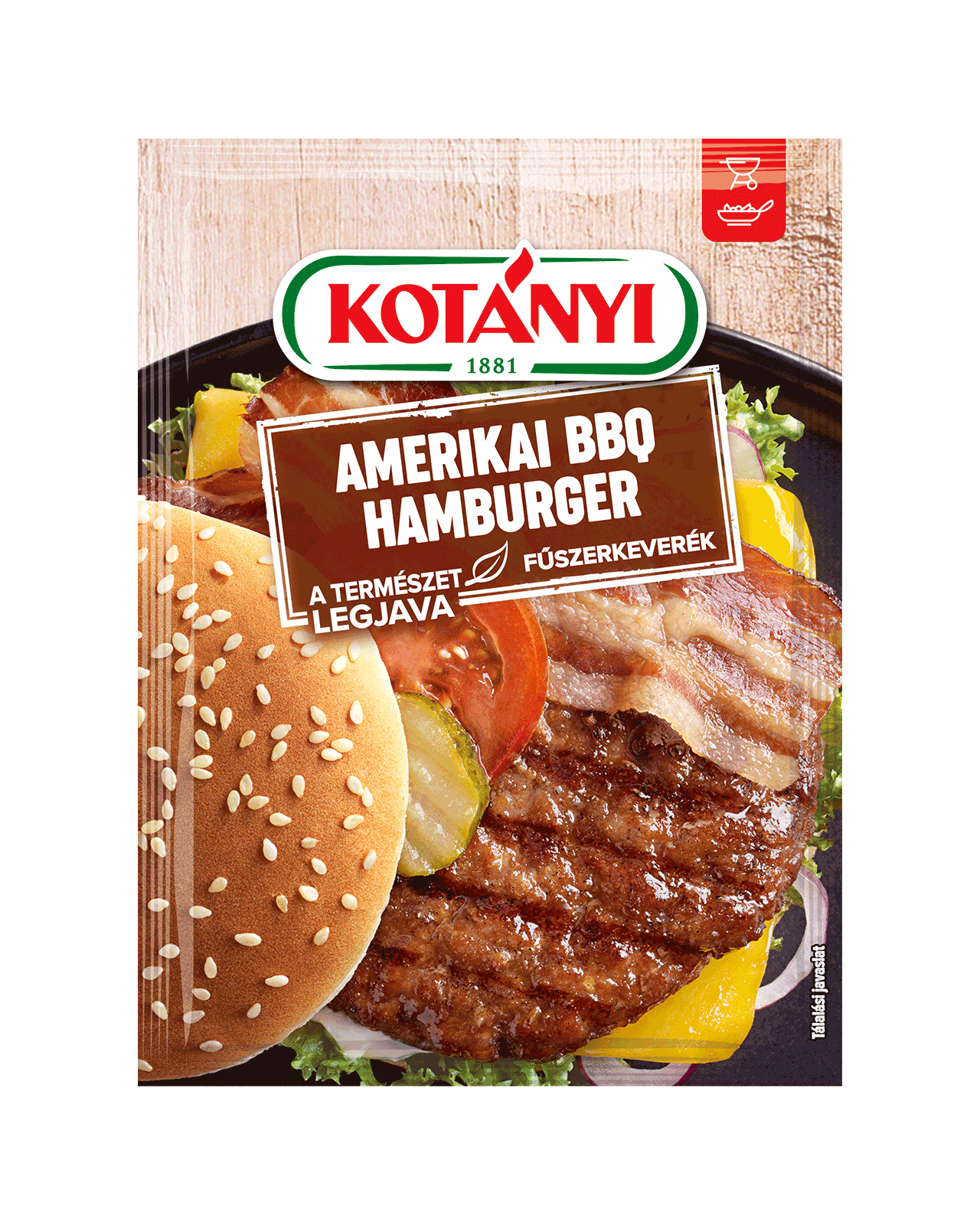 5995863014262 142602 Kotanyi Amerikai Bbq Hamburger Hu Pouch Vs