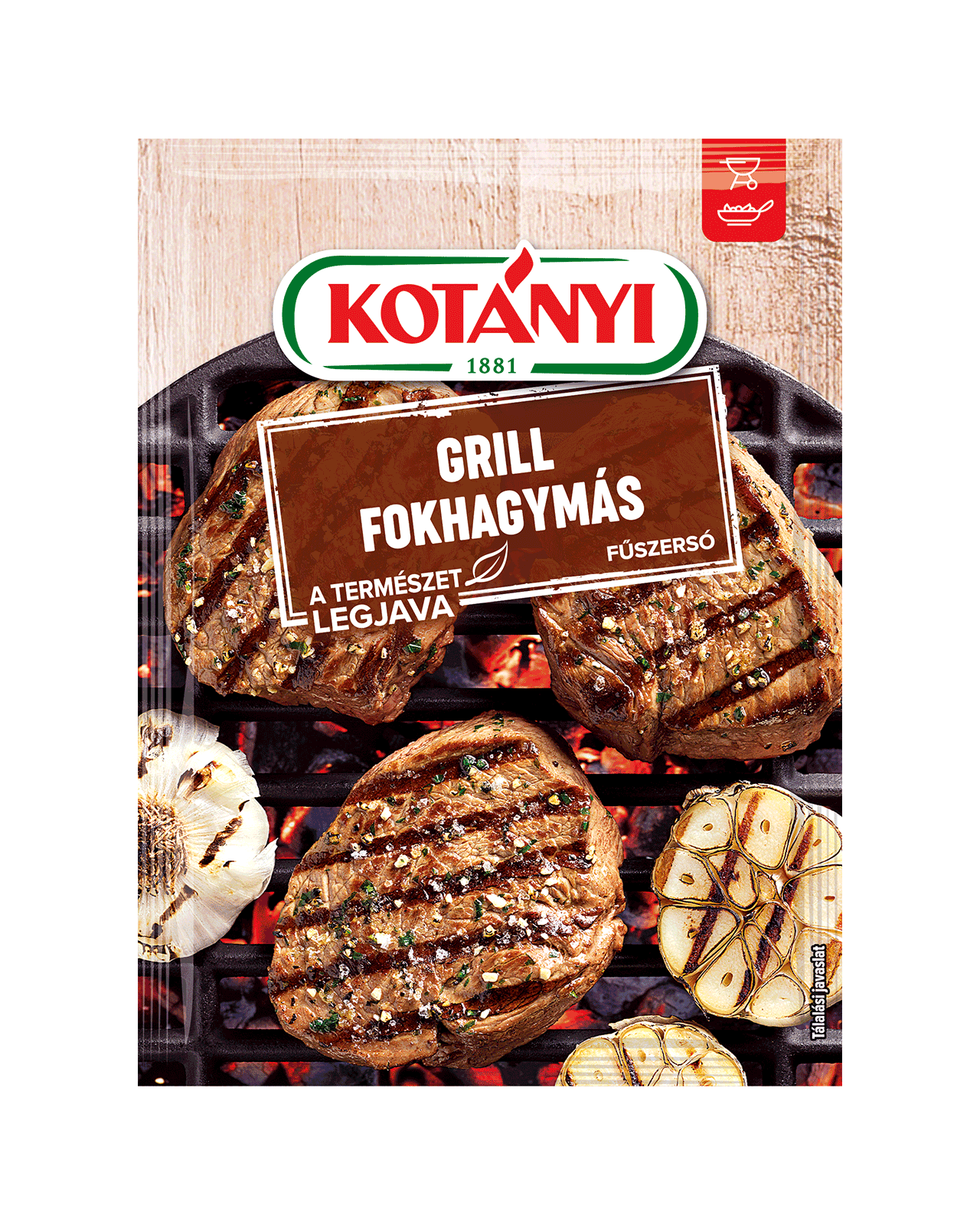 5995863015726 157202 Kotanyi Grill Fokhagymas Hu Pouch Vs
