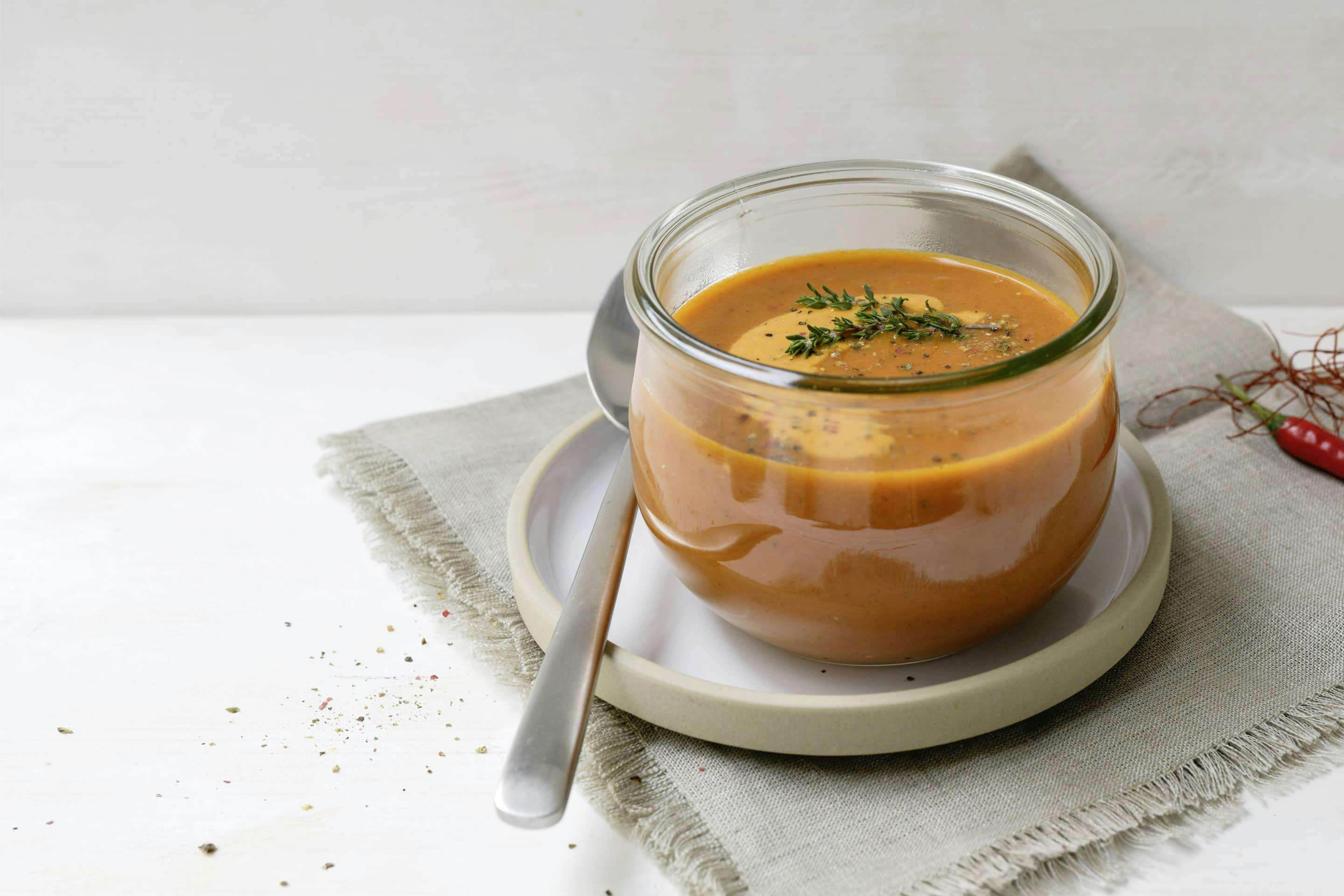 Paprikaschuamsuppe mit VEGGY Hot+Spicy