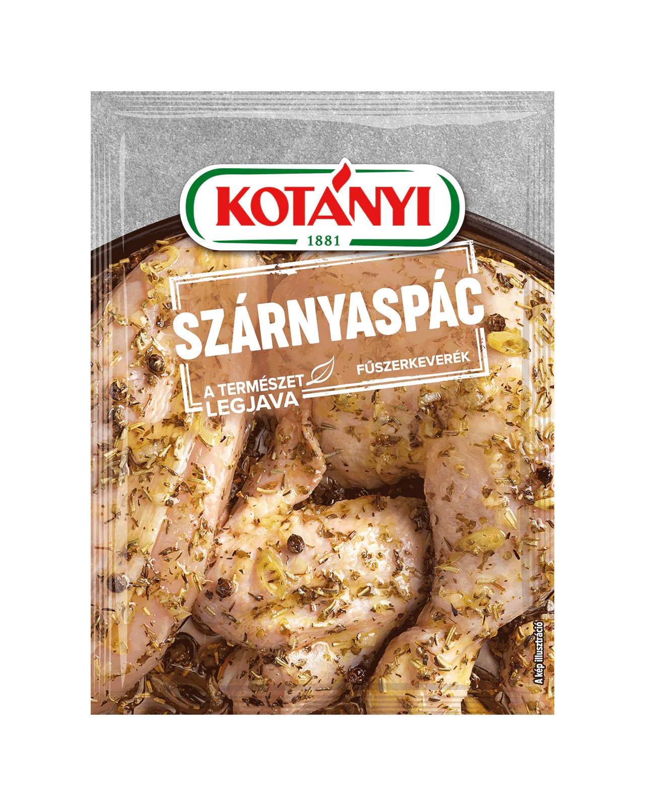 5995863010707 107002 Kotányi Szárnyaspác Fűszerkeverék Hu Pouch Vs