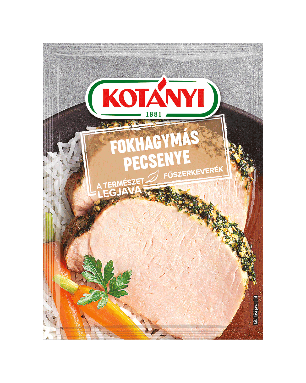 5995863015801 158002 Kotányi Fokhagymás Pecsenye Fűszerkeverék Hu Pouch Vs